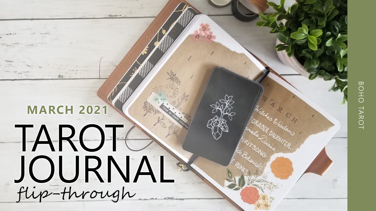 My Tarot Journal: March 2021 Pages
