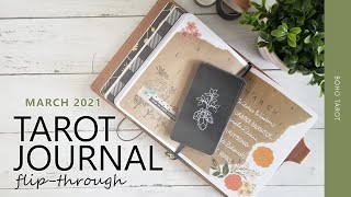 My Tarot Journal: March 2021 Pages