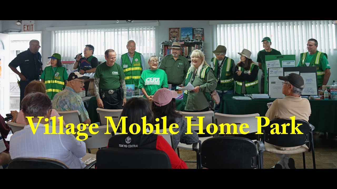 TRI CITY CERT Presentation at the Village Mobile Home Park for Seniors... YouTube