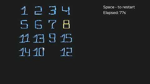 15 Puzzle. Made with SFML