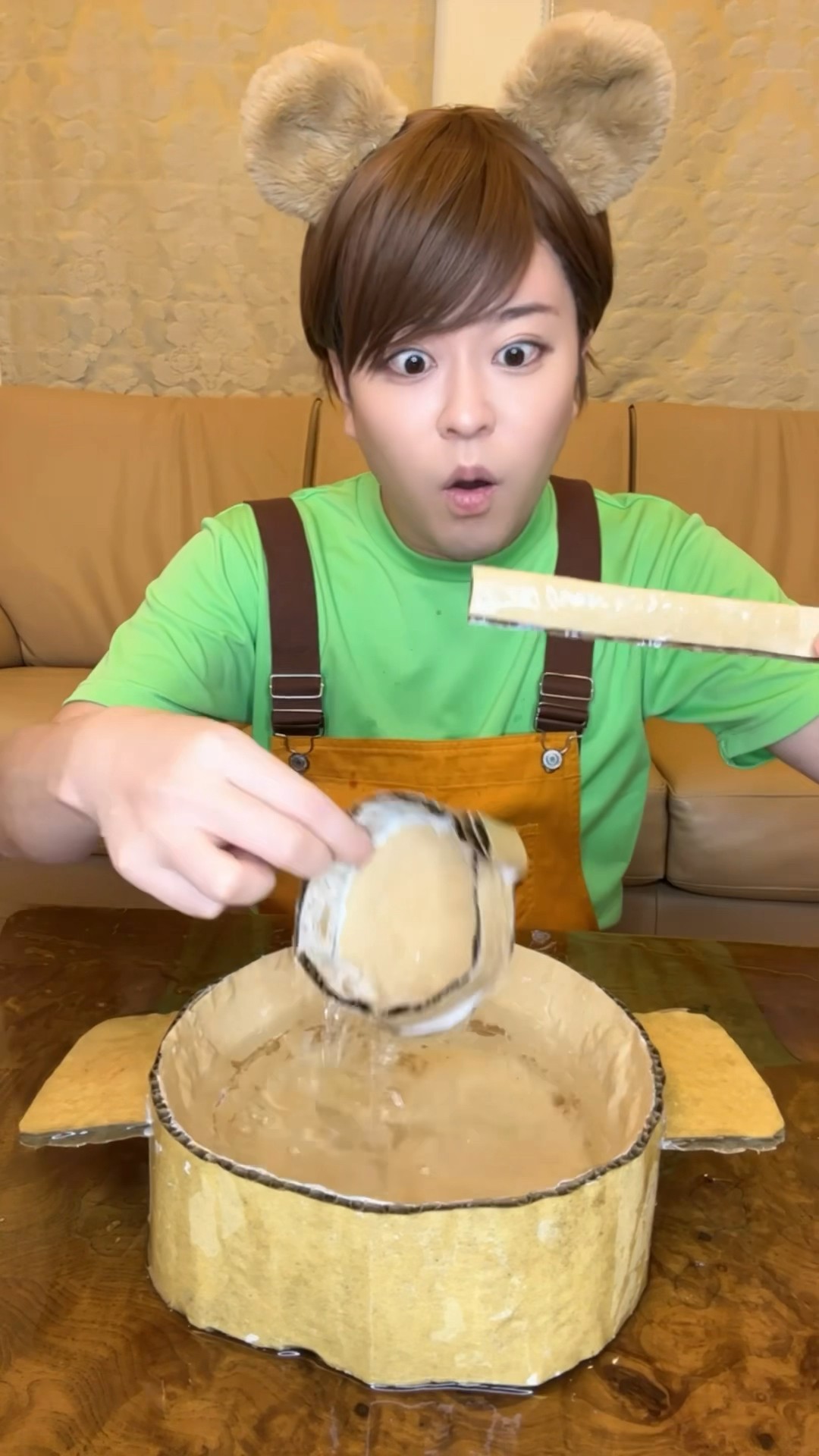 BREAK A CARDBOARD COOKER！#asmr