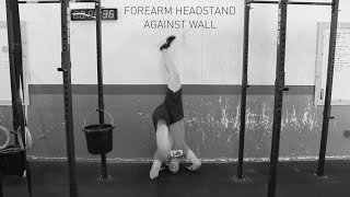 Forearm Headstand Against Wall
