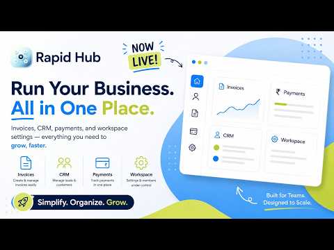 Rapid Hub by Rapidbott | Smart Business App for Invoices, Payments, CRM & Accounting