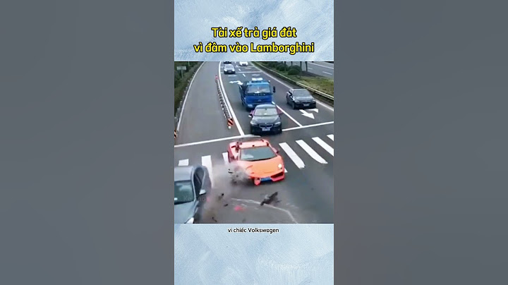 Tài xế trả giá đắt vì đâm vào xe Lamborghini #shorts