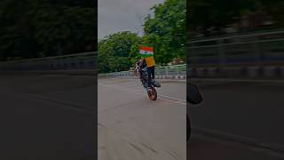 KTM WHEELIE With Flag ?? happy independence day ktm bike rider ktmindia bikelover wheelie