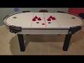 Halex solid wood large classic air hockey table
