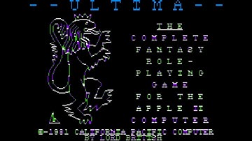 Longplay Ultima (Apple II)