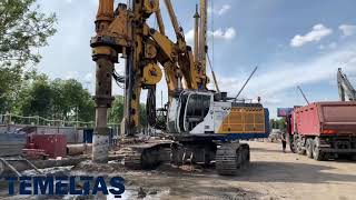 Устройство буросекущей сваи  бнс - Secant Pile Work