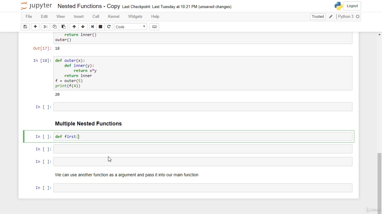 lesson51. Nested Functions - YouTube