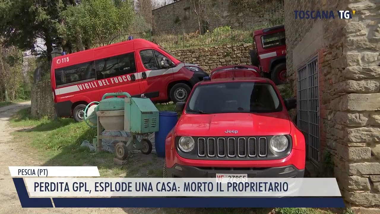 2026-03-10 PESCIA (PT) - PERDITA GPL, ESPLODE UNA CASA, MORTO IL PROPRIETARIO