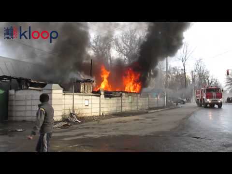 Пожар в кафе на северо-западе Бишкека