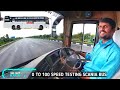 Scania bus 0 to 100 speed testing in hyderabad ring road