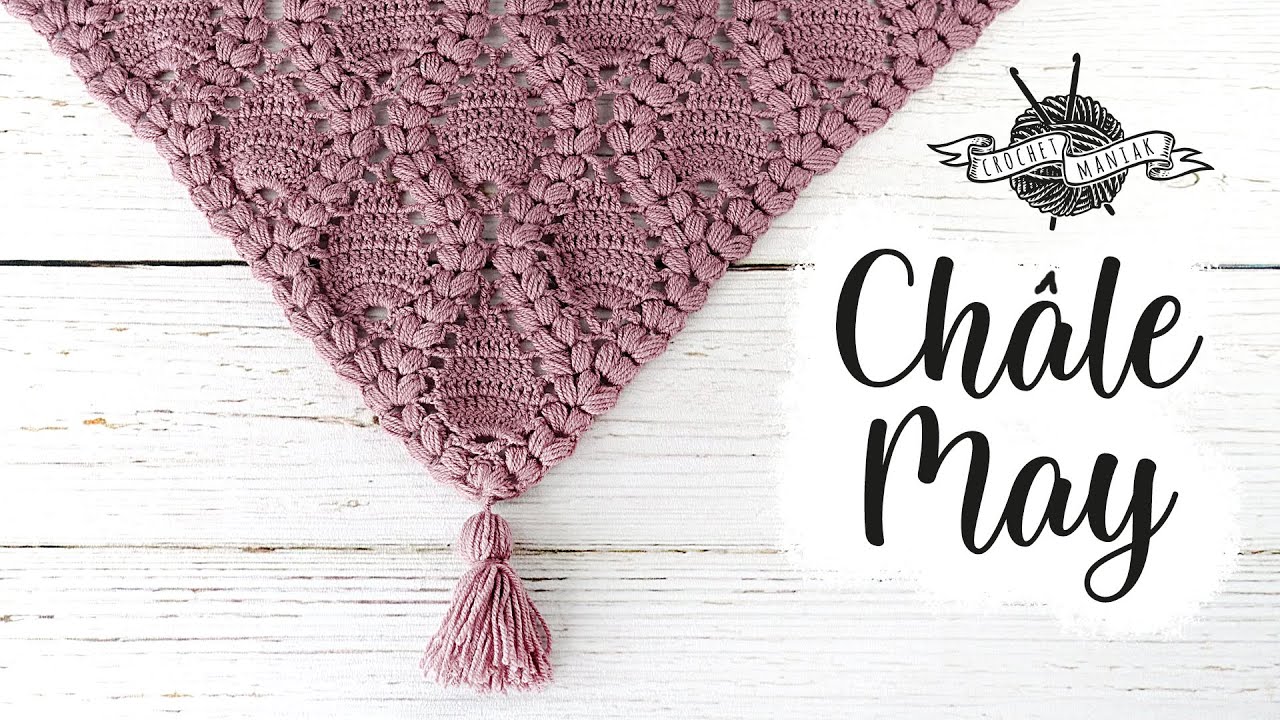 {TUTO} comment faire un châle au crochet au point en relief