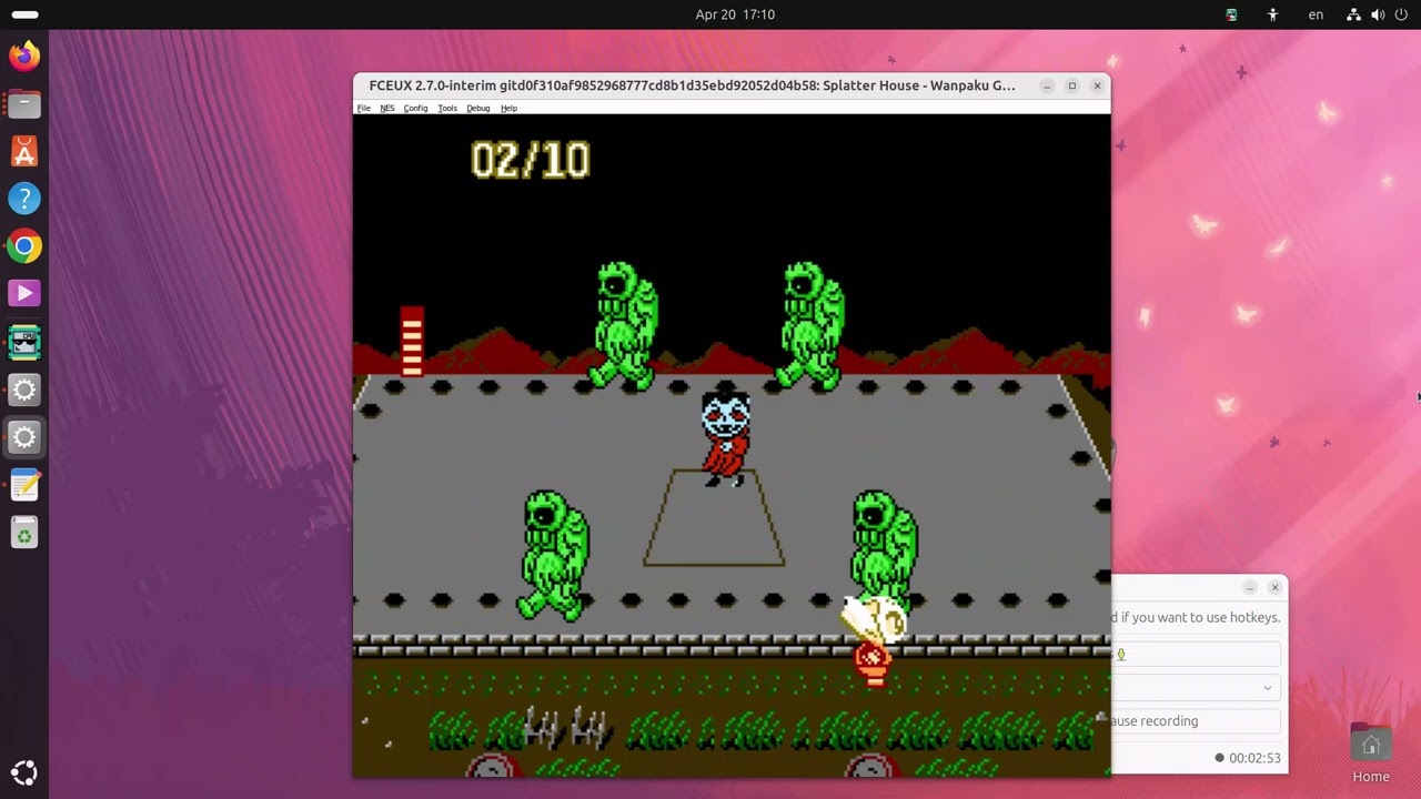 Splatterhouse Wanpaku Graffiti Famicom スプラッターハウス わんぱく