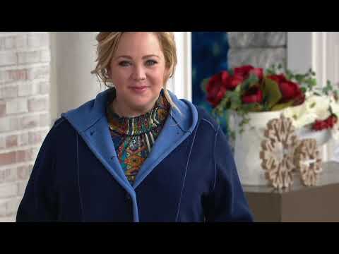 Susan Graver Weekend Bonded Polar Fleece Coat on QVC