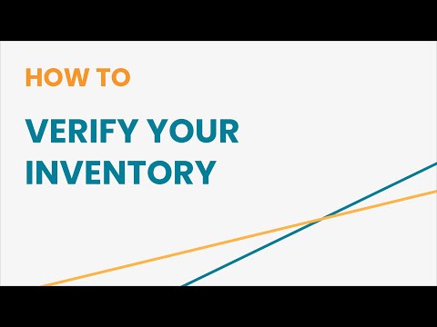 How to Verify Your Inventory