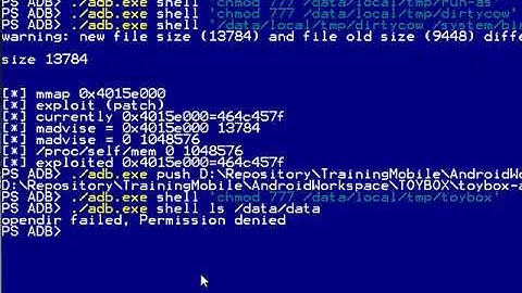 How to root temporarily a Android phone with DirtyCow