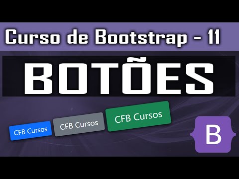 Vídeo: Como faço para personalizar os botões do Bootstrap?