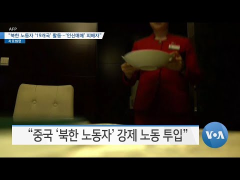 [VOA 뉴스] “북한 노동자 ‘<strong>19개국</strong>’ 활동…‘인신매매’ 피해자”