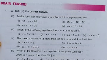 DAV class 6 maths chapter 7 brain teasers - all questions solved