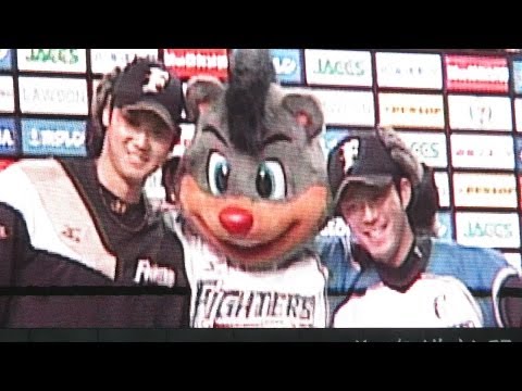 2014/4/12 大谷翔平、大引啓次ヒーローインタビュー（北海道日本ハムファイターズ）