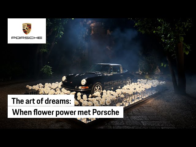 Porsche with botanic artwork at Milan Design Week - Porsche Newsroom