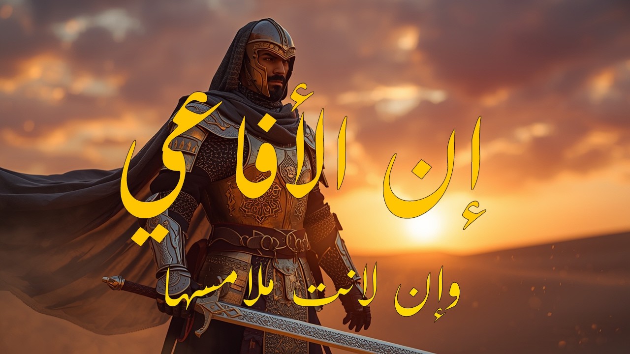 لايحمل الحقد من تعلو به الرتب | قصيدة عنترة بن شداد