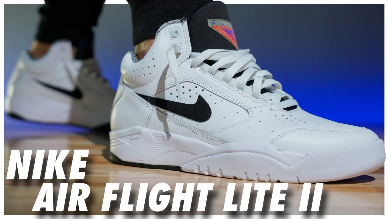 けできませ 【今なら割引クーポン発行中】Nike Air Flight Lite II Mid White Black (2021) ナイキ ...