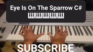 His Eye On The Sparrow C# Piano Chords