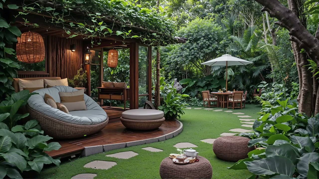 Forest Jazz Garden 🌲 Deep Smooth Jazz for Nature Lovers, Quiet Woods & Peaceful Escape