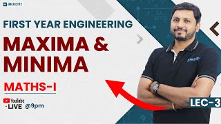 FIRST YEAR ENGINEERING | MAXIMA & MINIMA | MATHS - I | LEC-3 | RK SIR | RKDEMY      #maximaandminima screenshot 5