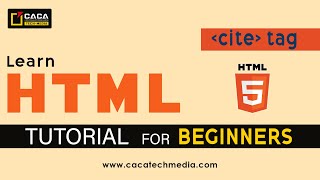 cite tag in HTML | 2025 | Beginners | Tutorial