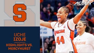 Syracuse Freshman Uche Izoje Highlights vs. Mercyhurst
