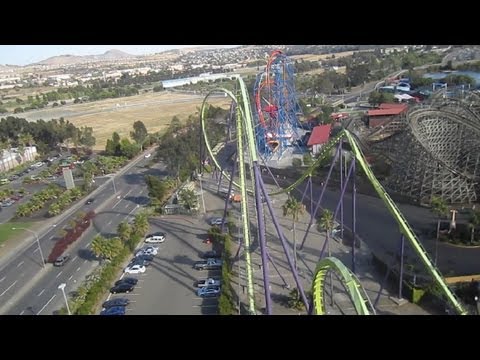 Medusa front seat on-ride HD POV Six Flags Discovery Kingdom