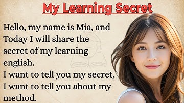 My Learning Secret || How To Learn English || Graded Reader || Improve Your English speaking ✅