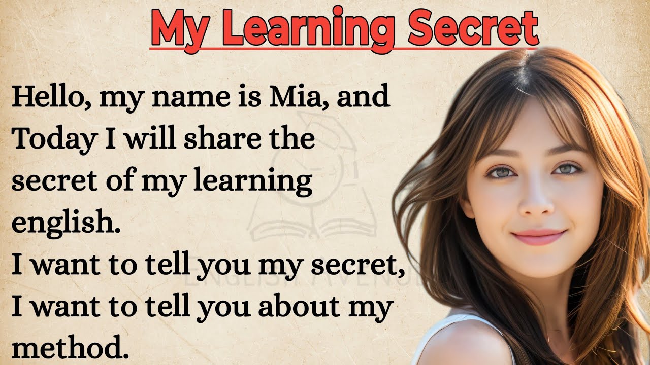 Outline Video My Learning Secret || How To Learn English || Graded Reader || Improve Your English speaking ✅