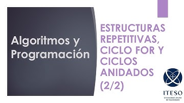Algoritmos y Programación 12.2 Estructuras repetitivas, ciclos anidados