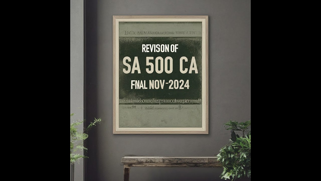 SA 500 Revision CA Final Audit and Ca Inter Audit - YouTube
