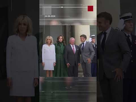 الملك والملكة في ضيافة ماكرون بالإليزيه