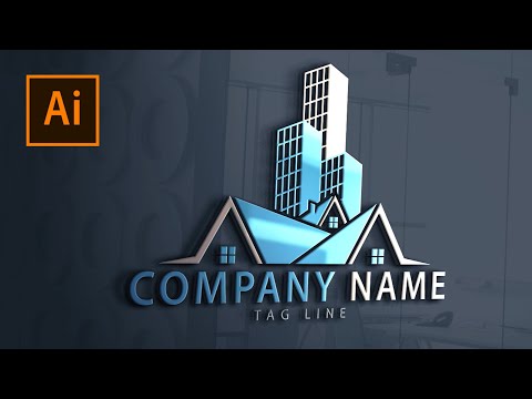 Illustrator Logo Design Tutorial : Real Estate And Construction Logo