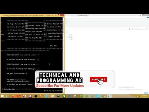 Food Order Management System project in c++ with source code | c++ projects with source code | c++