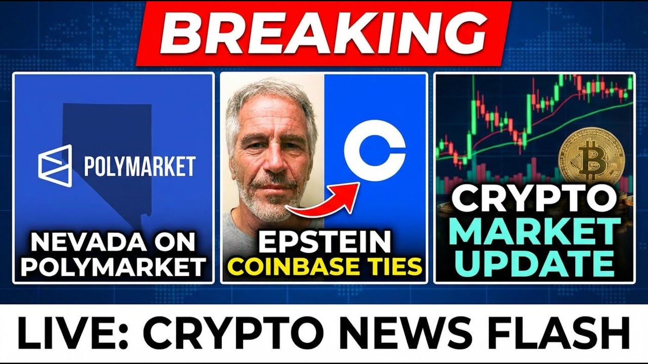 Breaking: Nevada Hits PolyMarket | Epstein Coinbase Ties | Crypto Market Update