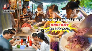 PHỞ NGON NHẤT HÀ NỘI 35K BÁN NGHÌN BÁT 1 BUỔI SÁNG 2 Ông già tý nữa không có chỗ ngồi ăn