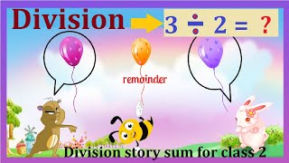 Basic division - fun activity for class 2 children | learn division and remainder  with objects