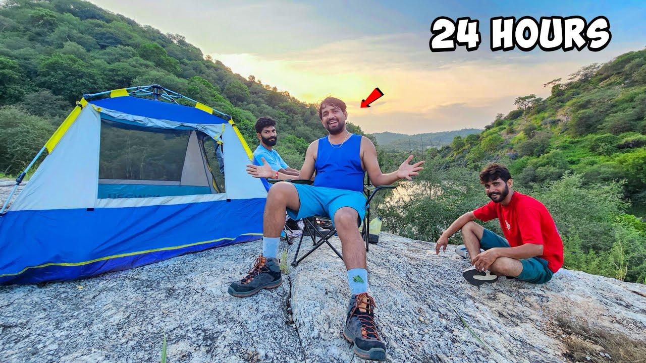 Camping In Deep Forest...☠️ | 24 Hours Challenge - YouTube
