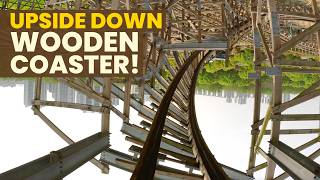 Jungle Trailblazer Front Row POV INTENSE Inverting Wooden Roller Coaster in Wuhu, China