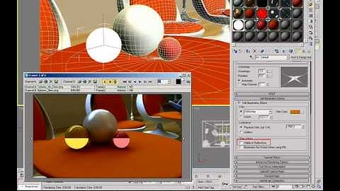 3DStudio MAX - Mental Ray / Arch Design Material / Self Illumination (3DS Max Video Tutorials)