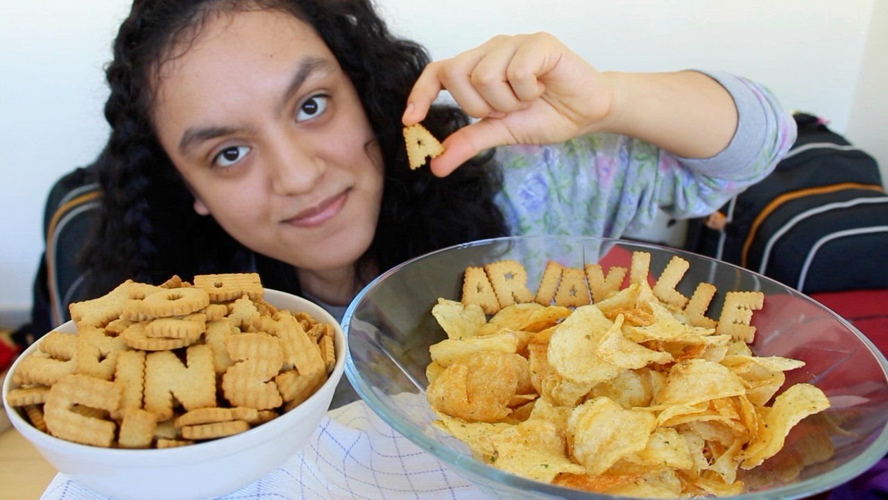 Eating IKEA Alphabet Cookies & Sour Cream and Onion Chips MUKBANG YouTube