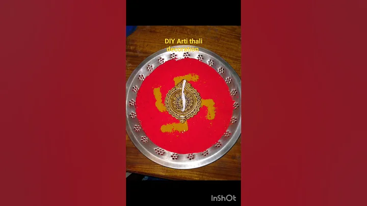 Puja thali decoration ideas | Arti thali decoration | #shorts #ytshorts #viral #trending#puja#thali