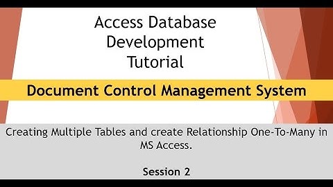 Document Control Management System Tutorial 2